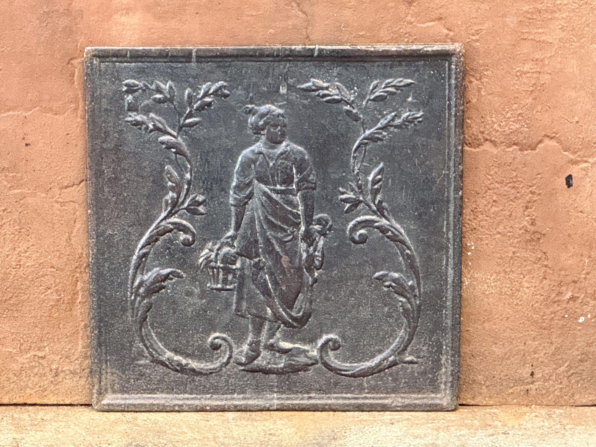 Focolare francese del XIX secolo. Lo stile del parafuoco è vittoriano e risale a quel periodo.

Lo schienale del camino è in ghisa e presenta una patina naturale grigio/nera. Su richiesta, può essere realizzato in nero o peltro. Le condizioni dello