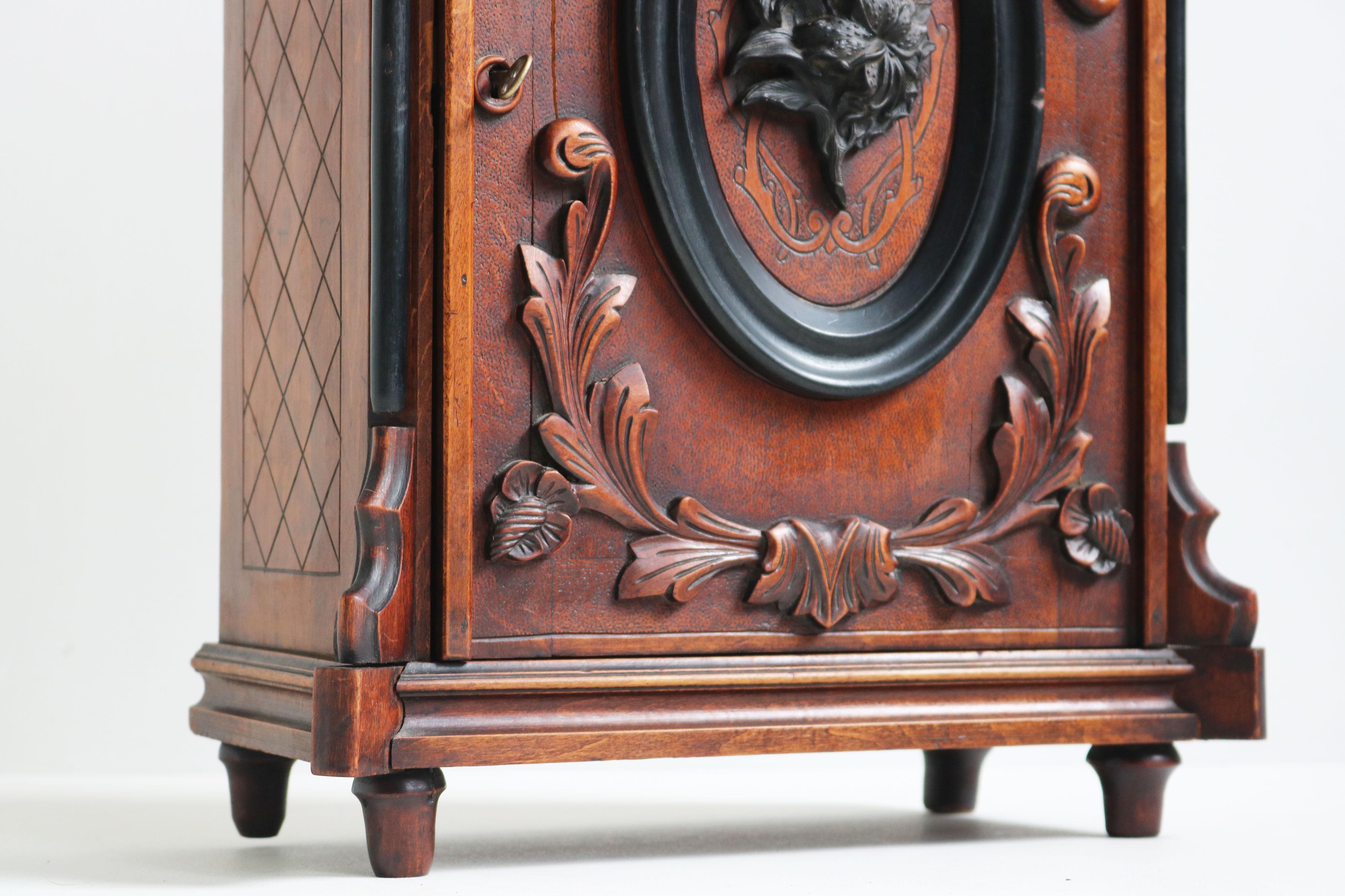 19th Century French Napoleon lll Tobacco / cigar humidor Wall cabinet / cabinet 19th century For Sale