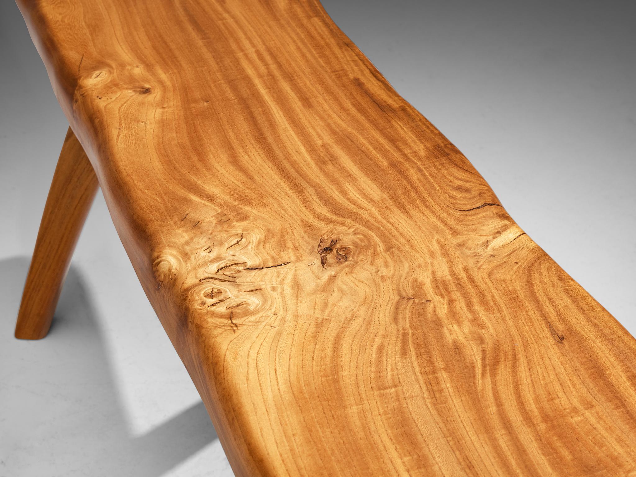 Panche naturalistiche francesi a forma libera in olmo massiccio in vendita 4