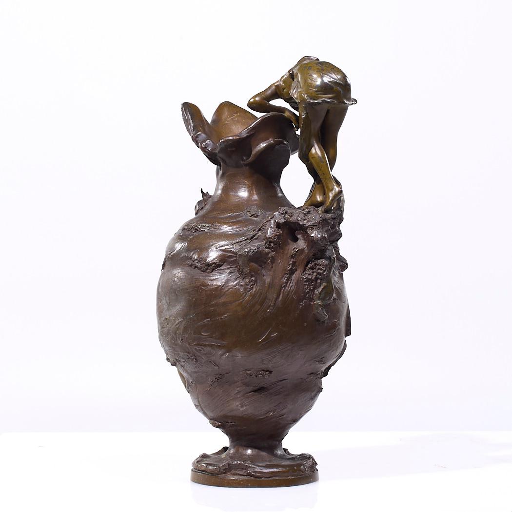 French Nautical Spelter Ewer In Good Condition For Sale In Countryside, IL
