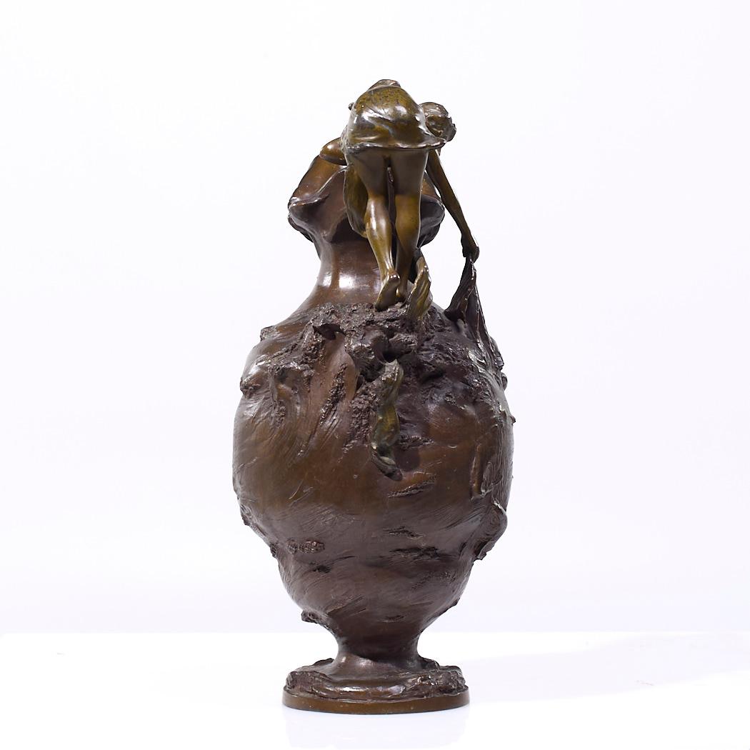 19th Century French Nautical Spelter Ewer For Sale