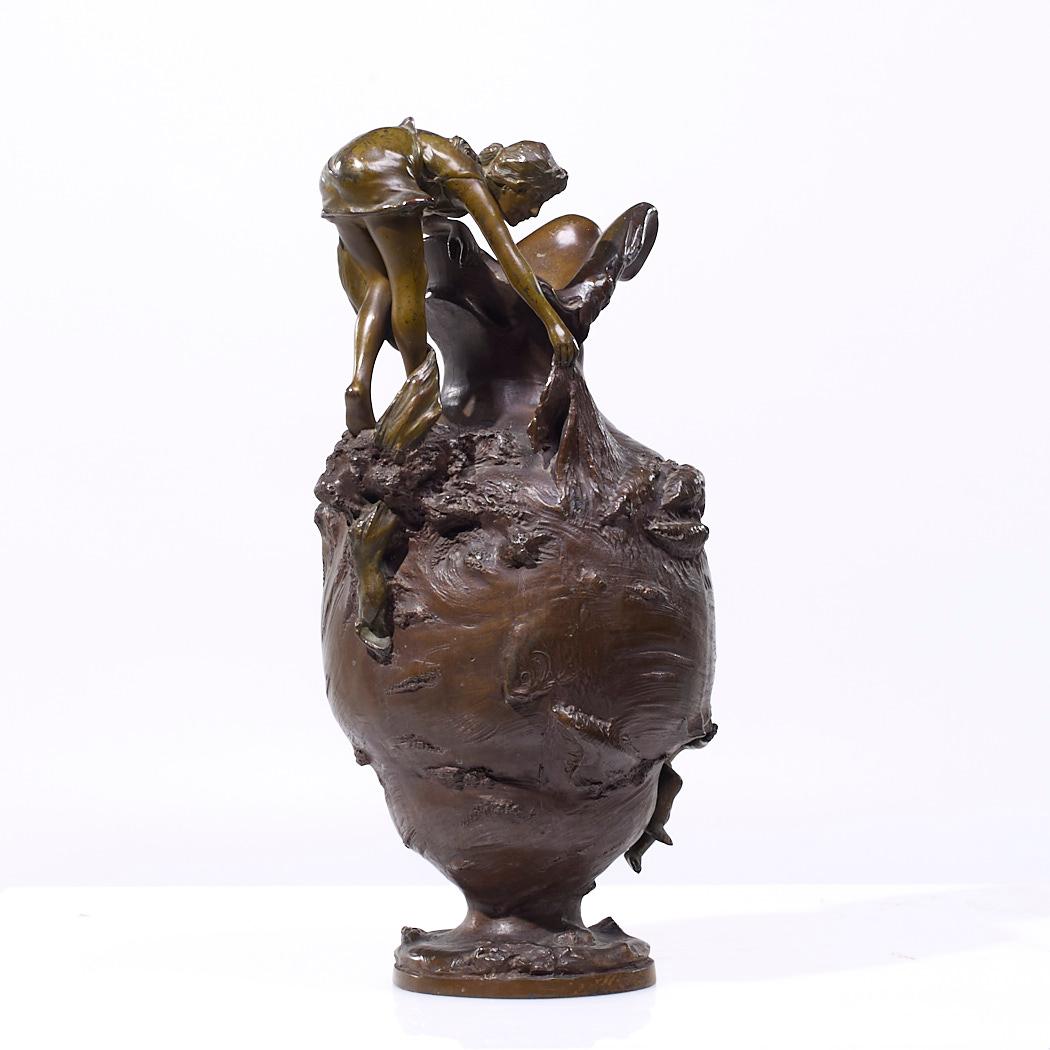 French Nautical Spelter Ewer For Sale 1