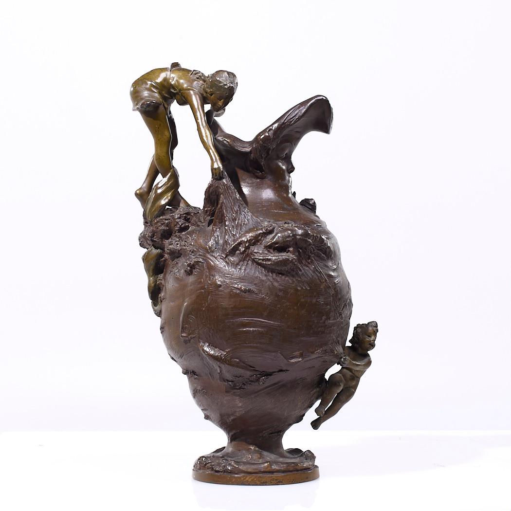 French Nautical Spelter Ewer For Sale 2