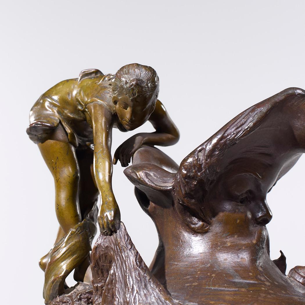 French Nautical Spelter Ewer For Sale 4