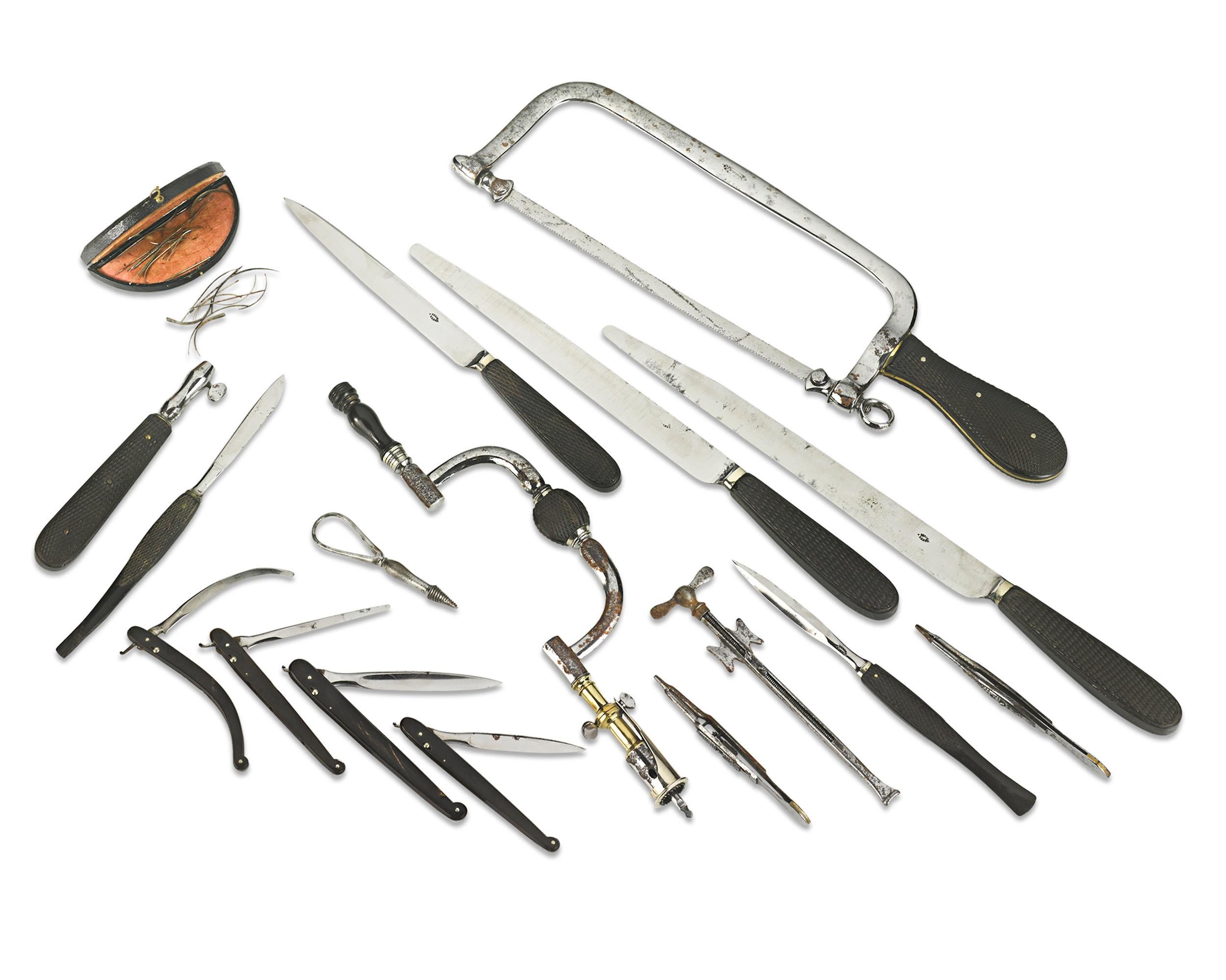 old embalming tools