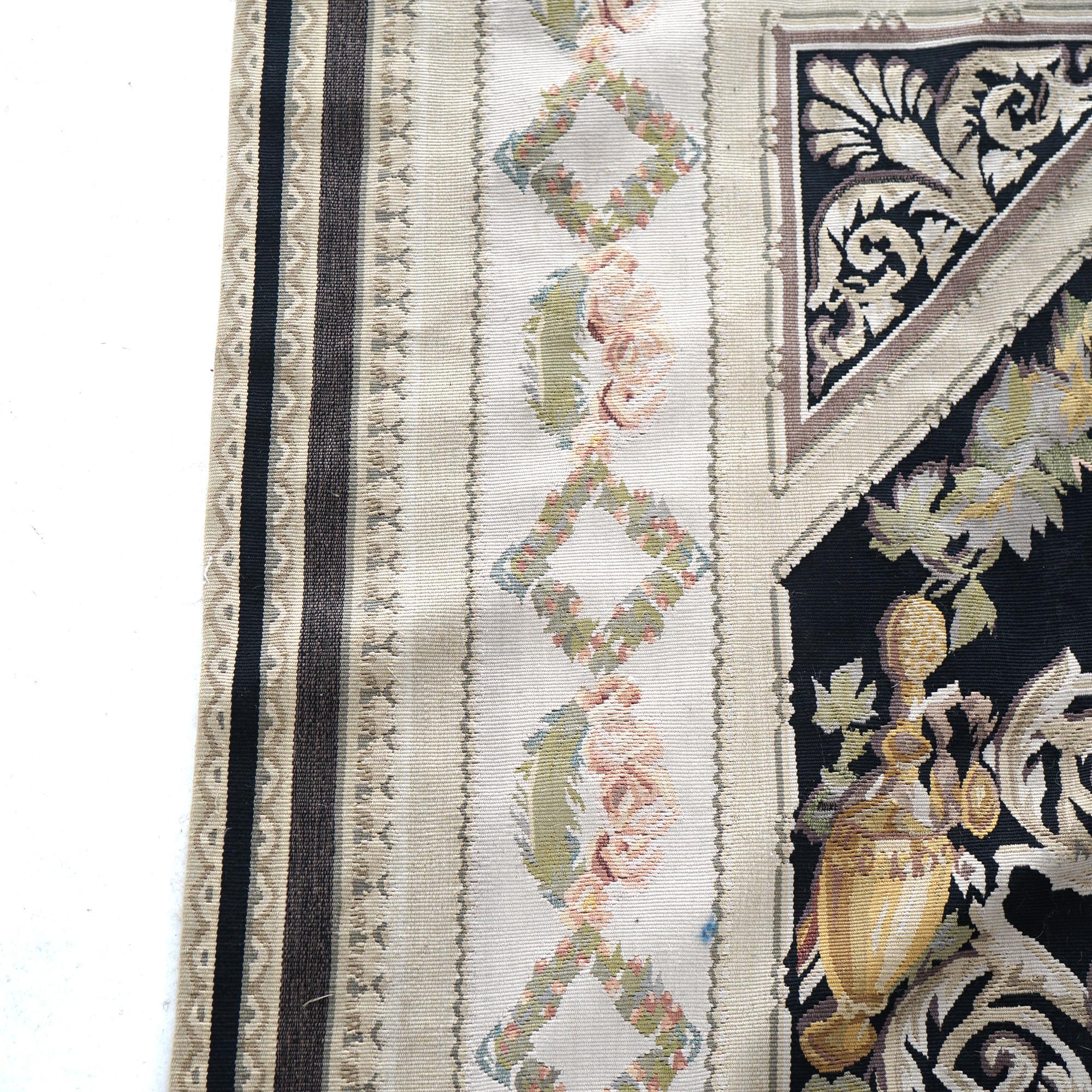 French Needlepoint Aubusson Rug 20th C For Sale 7