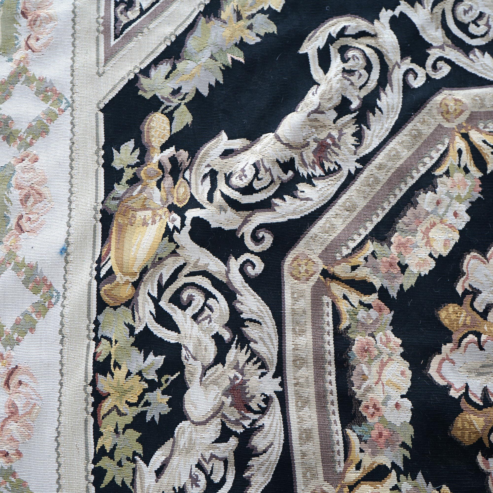 French Needlepoint Aubusson Rug 20th C 8