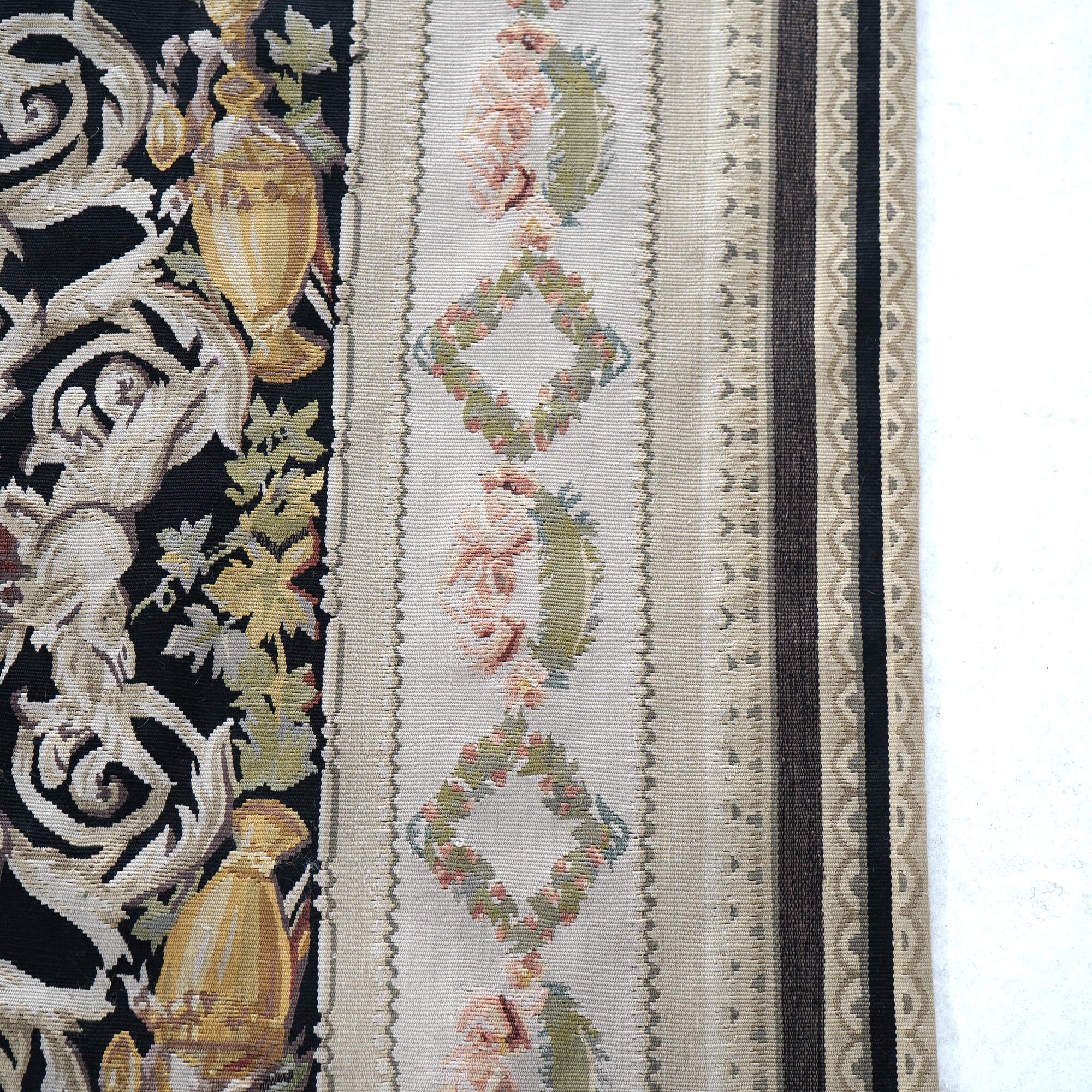 French Needlepoint Aubusson Rug 20th C For Sale 2