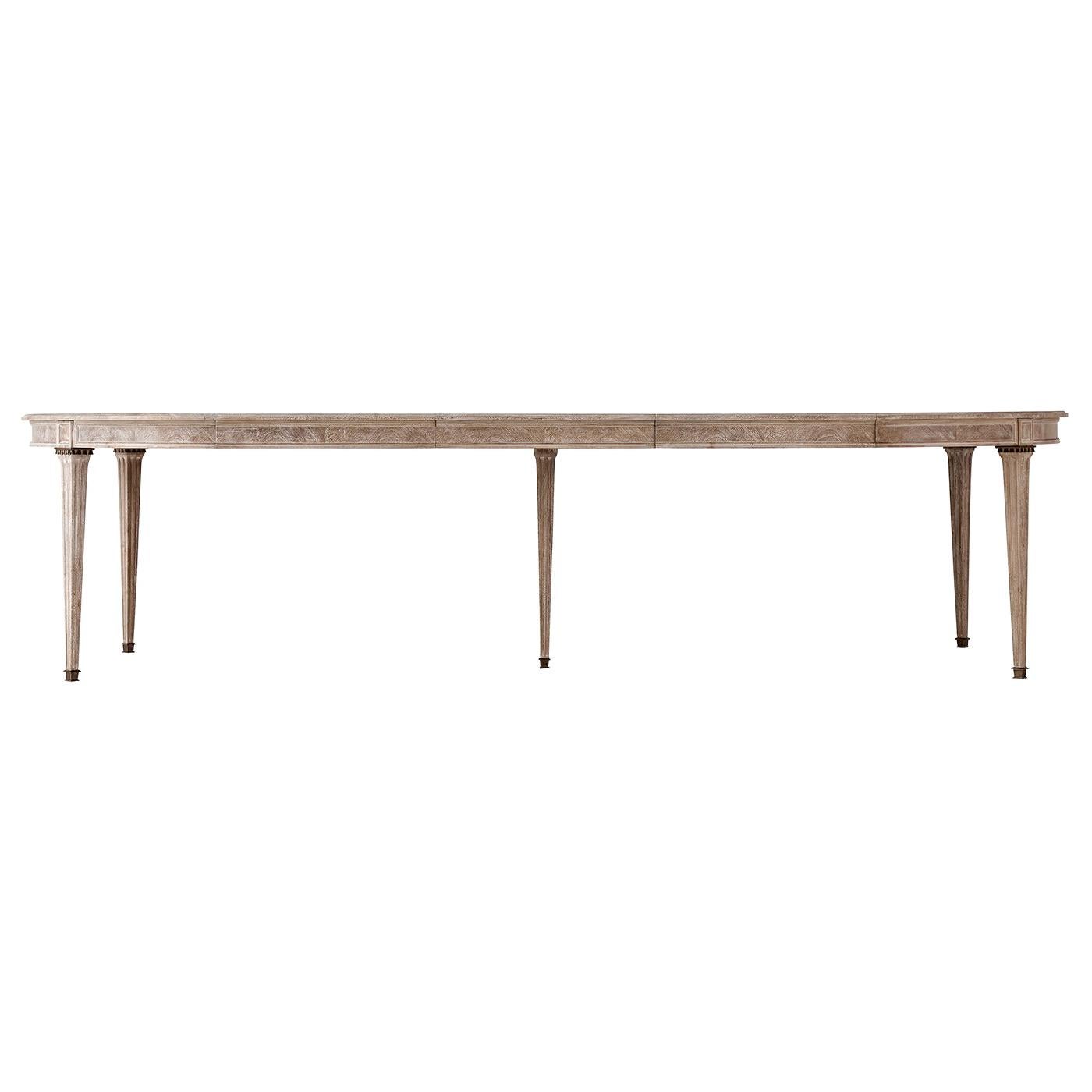 Contemporary French Neoclassic Extension Dining Table For Sale