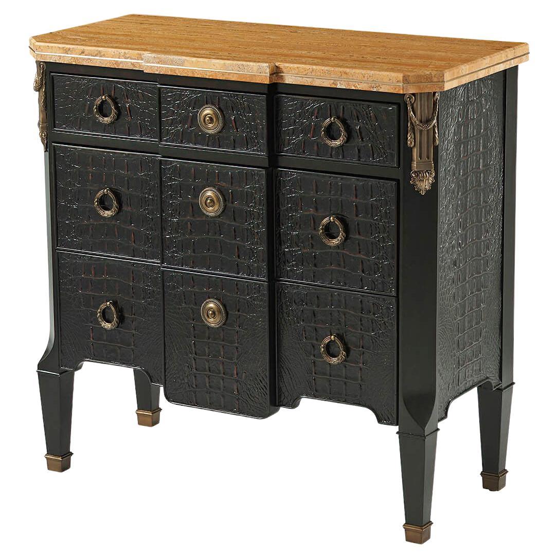 French Neo Classic Marble Top Commode For Sale