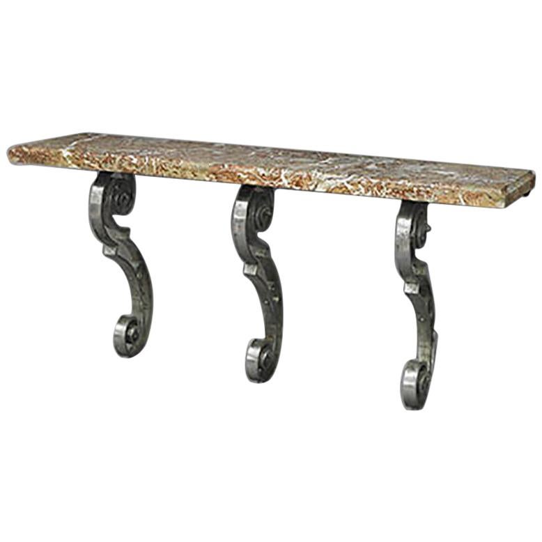 French Neoclassic Marble-Top Console
