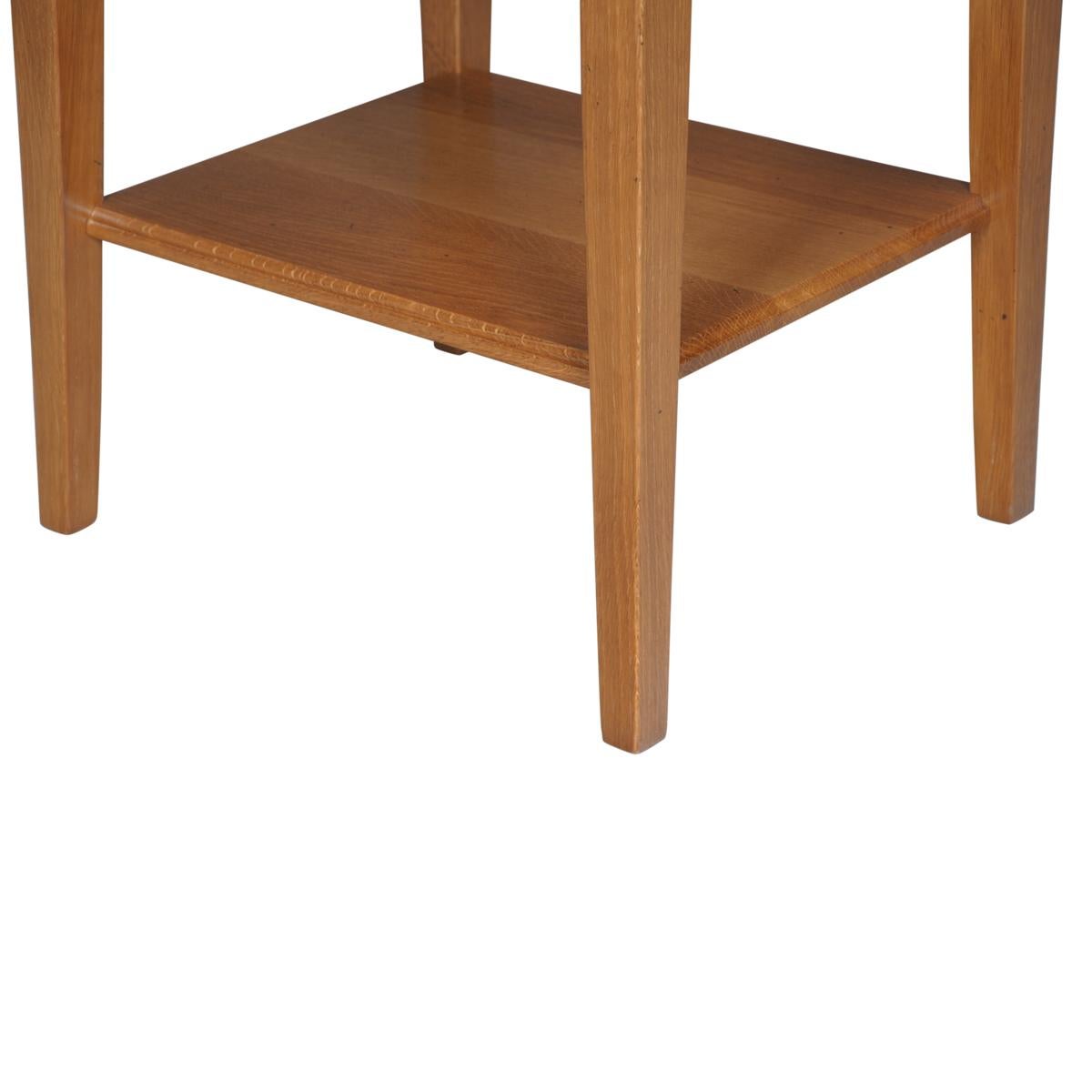 French Louis XVI Directoire Style Bedside Table in Solid Oak, 1 Drawer In New Condition For Sale In Landivy, FR