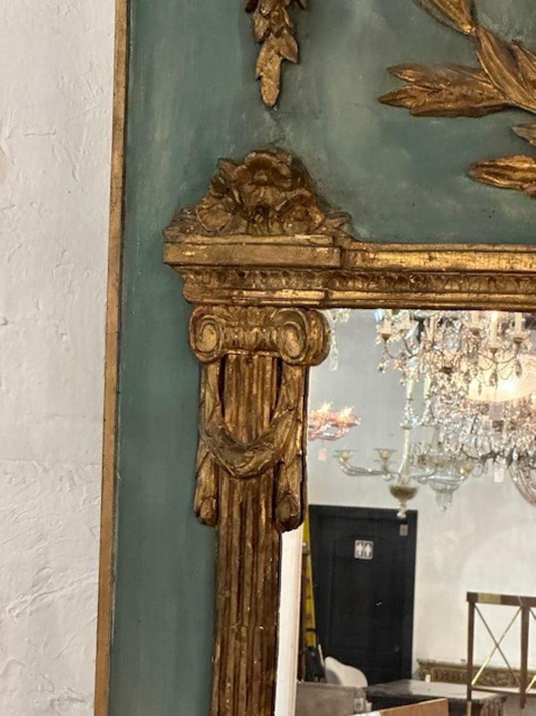 French Neo-Classical Trumeau Mirror For Sale 1