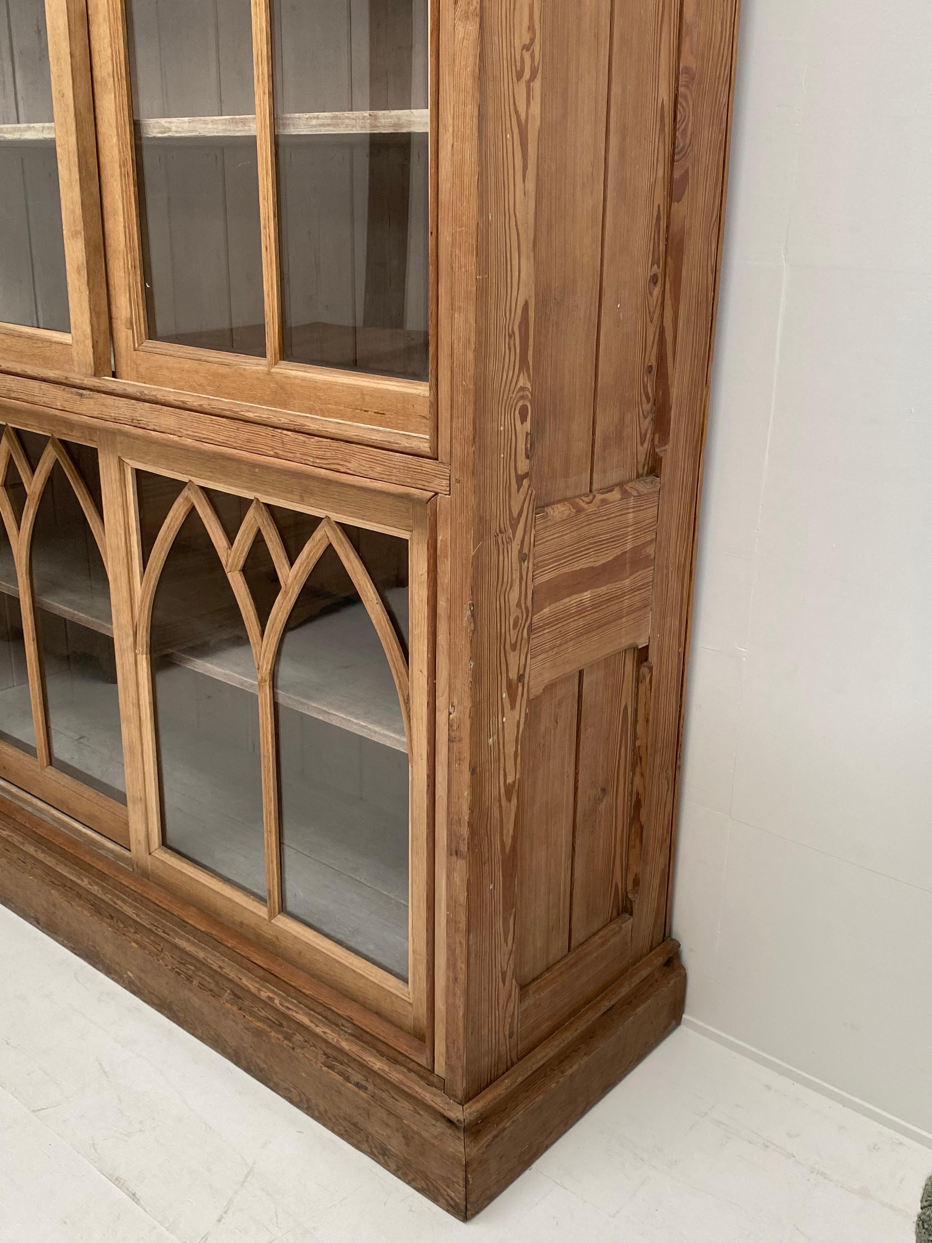 Late 19th Century Brutalist Antique French Neo Gothic Cupboard For Sale
