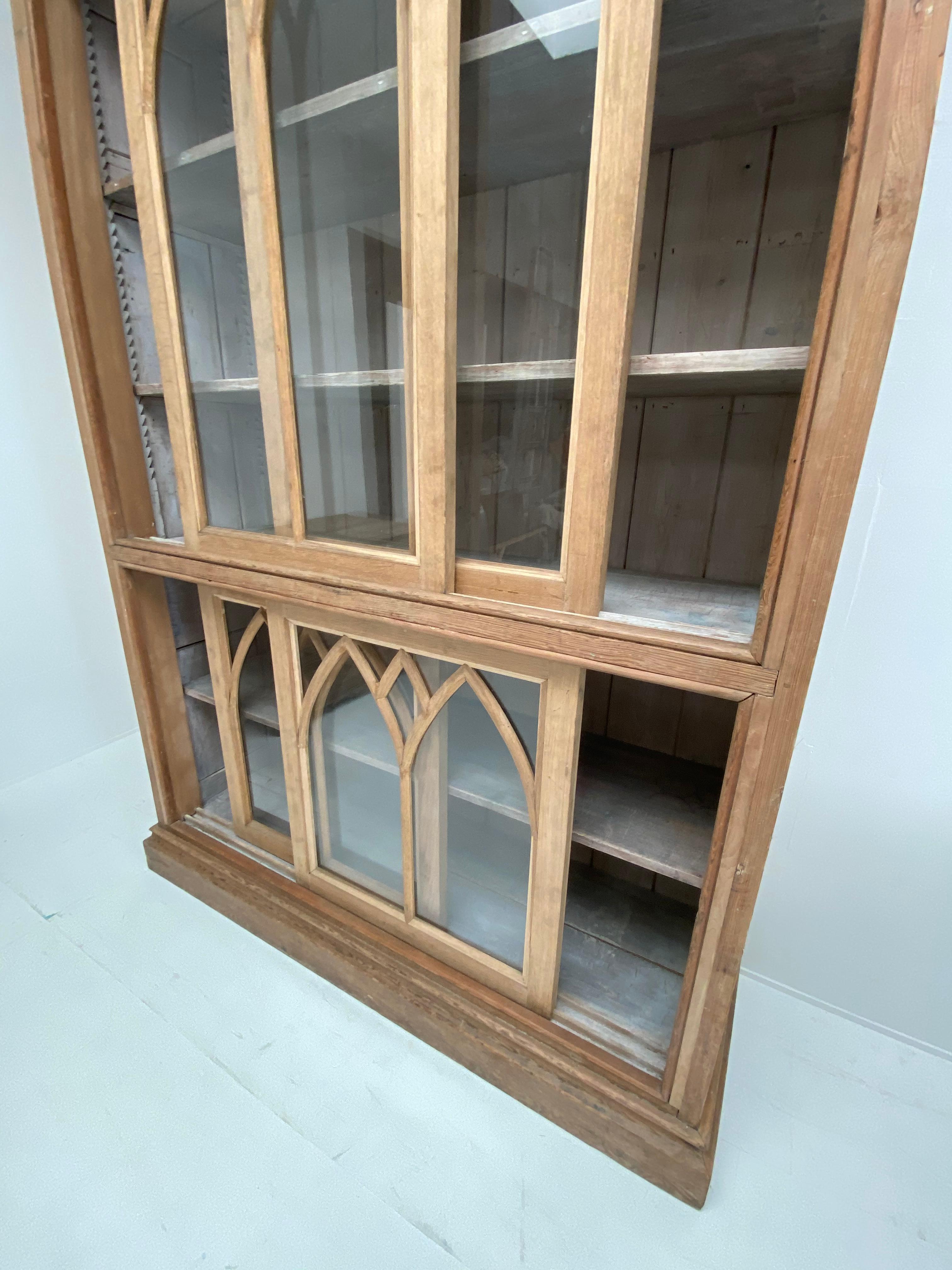 Brutalist Antique French Neo Gothic Cupboard For Sale 2