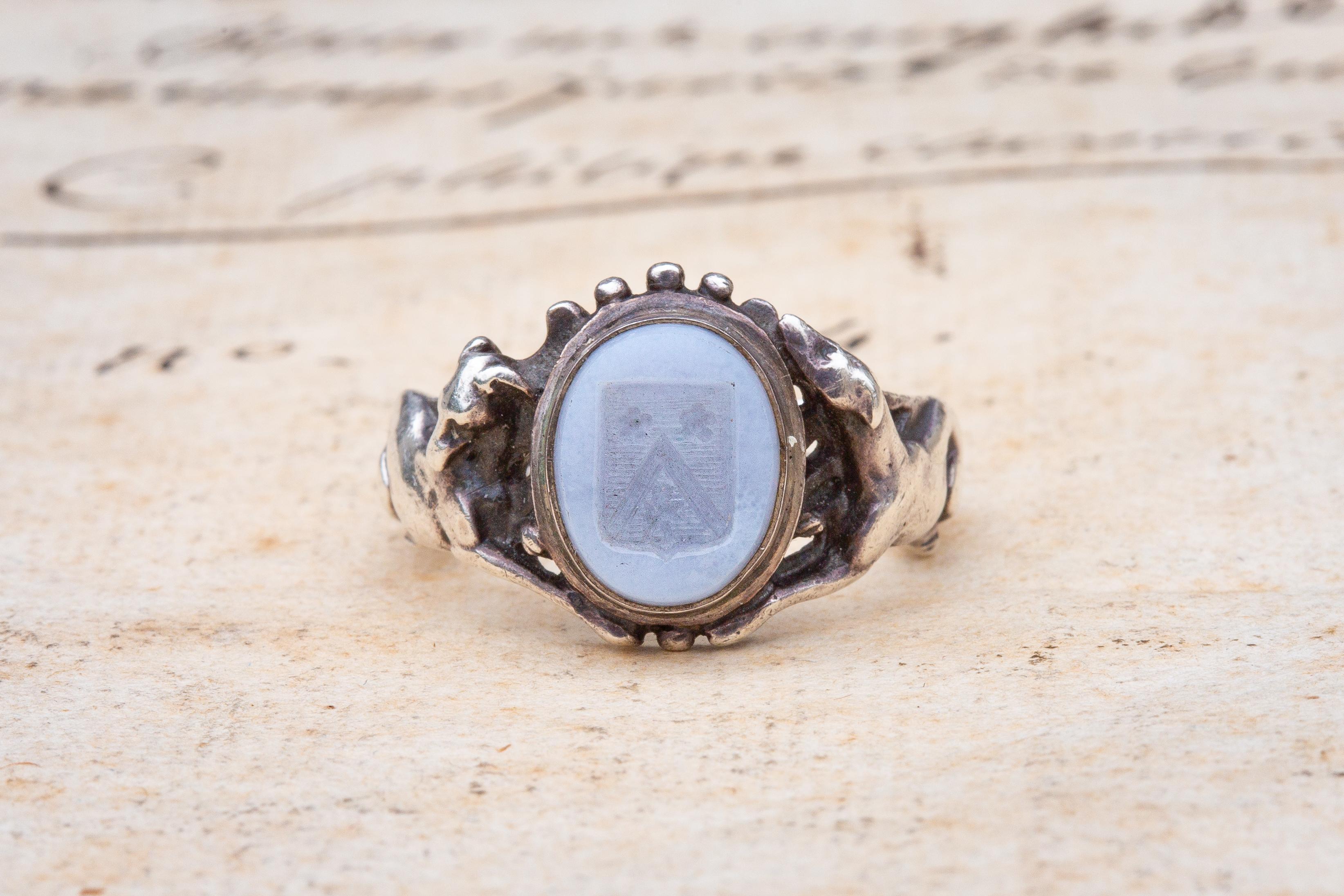 French Neo-Renaissance Intaglio Signet Ring Manner of Wièse & Froment-Meurice For Sale 5