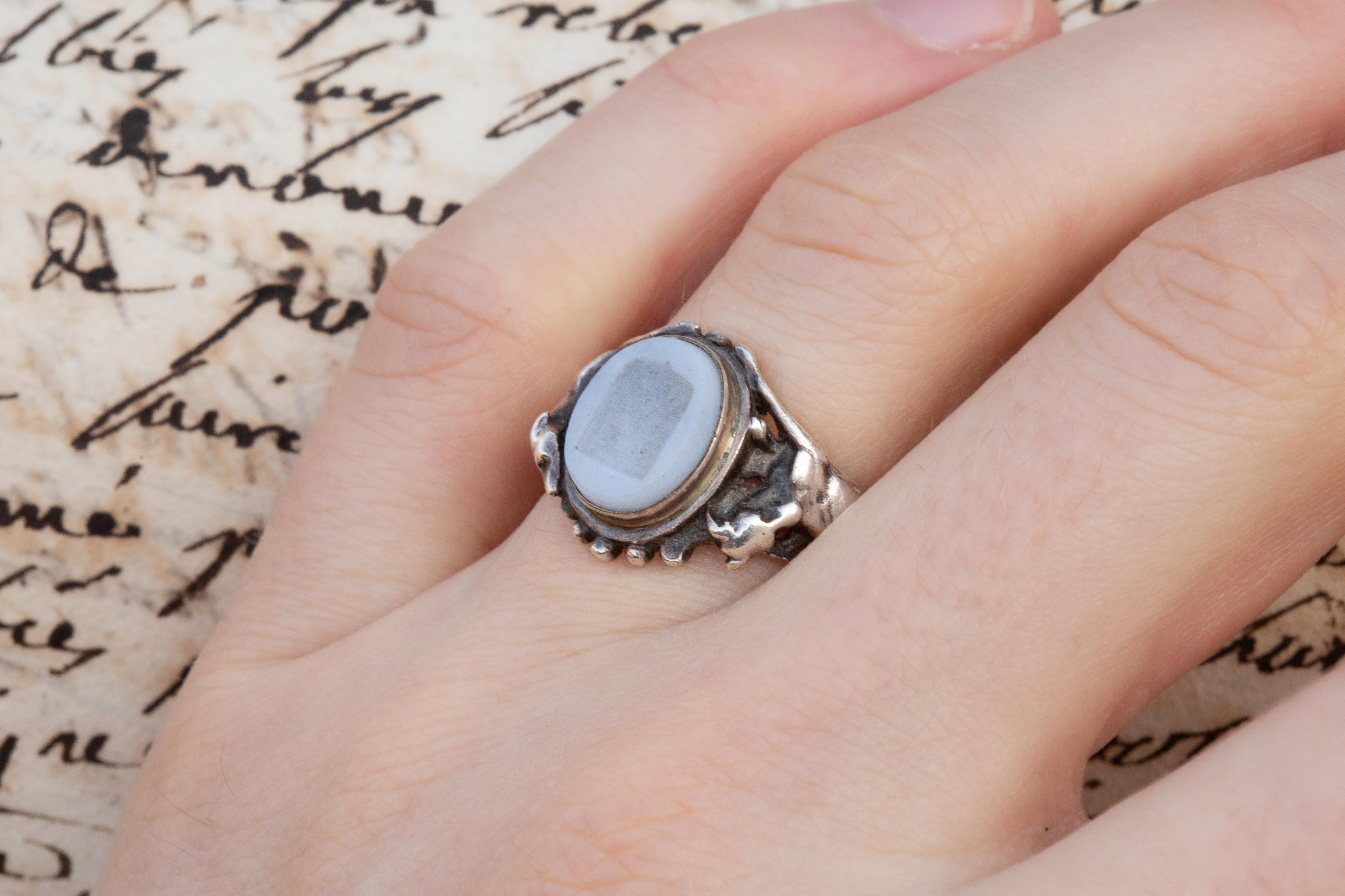 French Neo-Renaissance Intaglio Signet Ring Manner of Wièse & Froment-Meurice For Sale 6