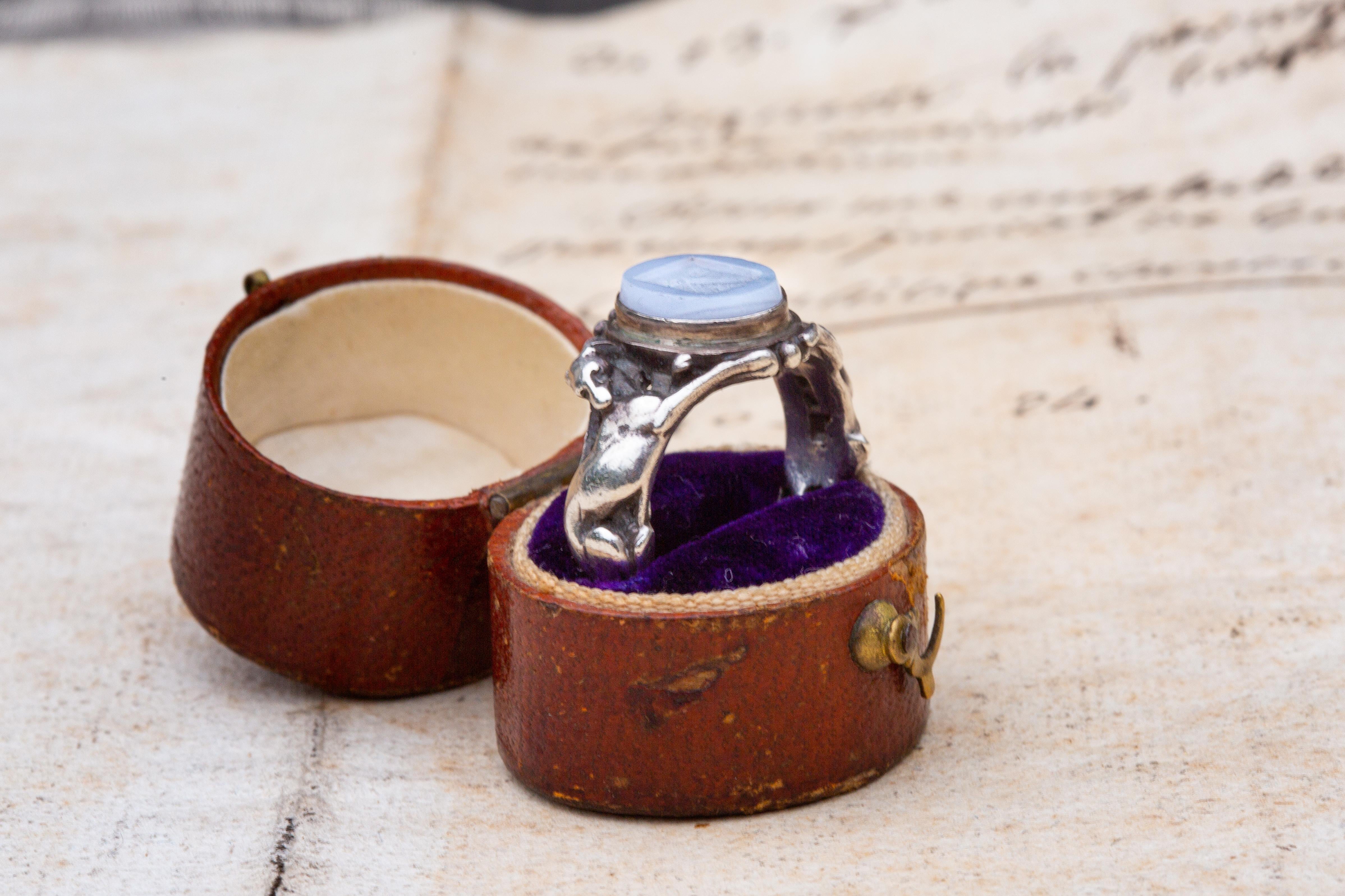 French Neo-Renaissance Intaglio Signet Ring Manner of Wièse & Froment-Meurice For Sale 1