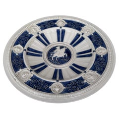 French Neo-Renaissance Majolica Plate circa 1890