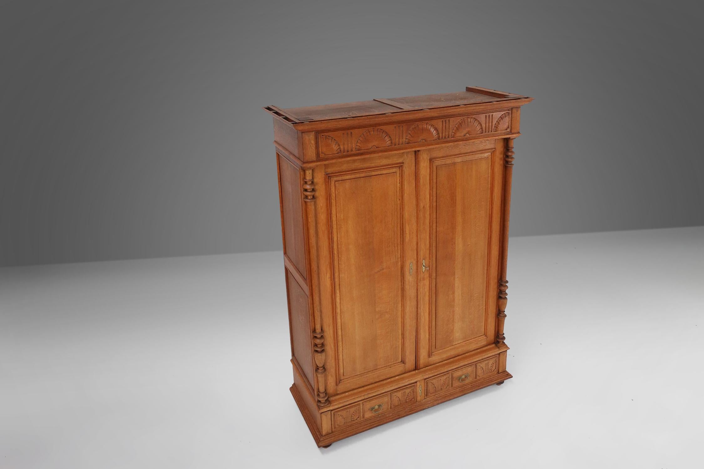 French Neo Renaissance Wardrobe, 1900s For Sale 11
