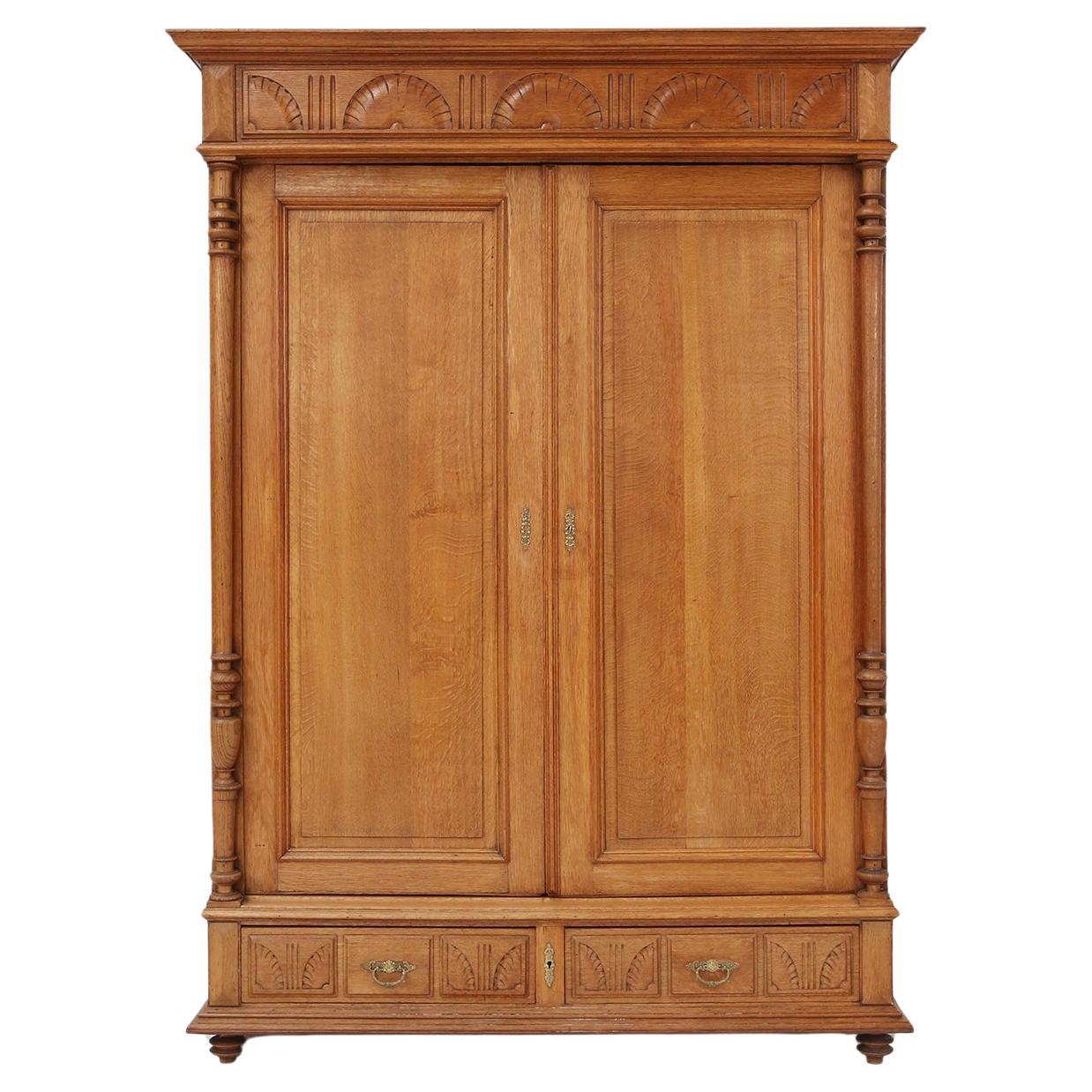 French Neo Renaissance Wardrobe, 1900s For Sale
