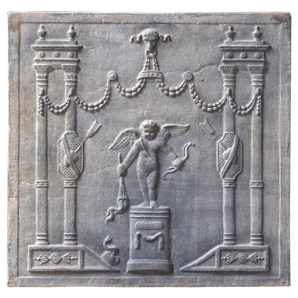 French Neoclassical Style 'Allegory of Love' Fireback / Backsplash For Sale