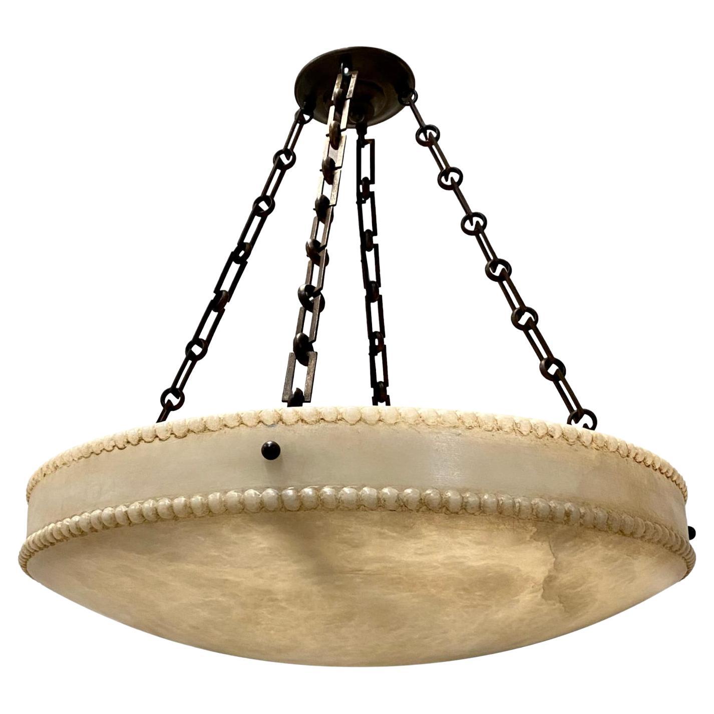 A set of French Neoclassic Alabaster Light Fixture, Sold Individually For Sale