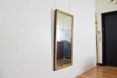 French Neoclassic Carved Giltwood Mirror, Two-Piece Glass