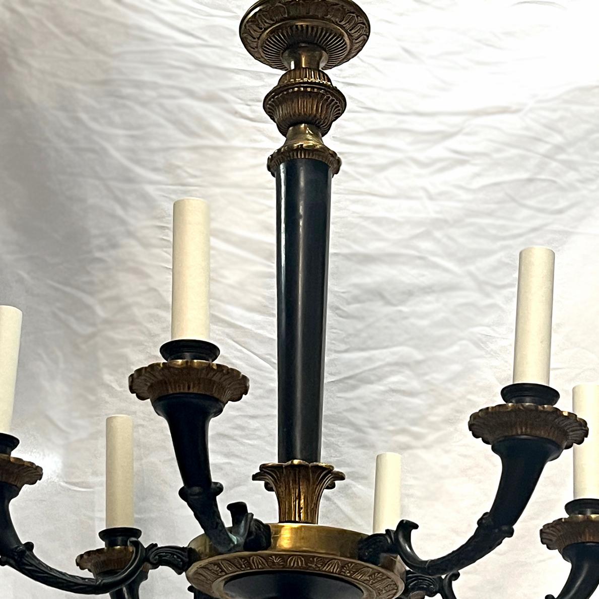Doré Lustre néoclassique français en vente