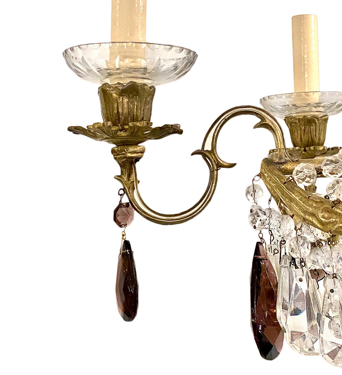 French Neoclassic Crystal Chandelier In Good Condition For Sale In New York, NY