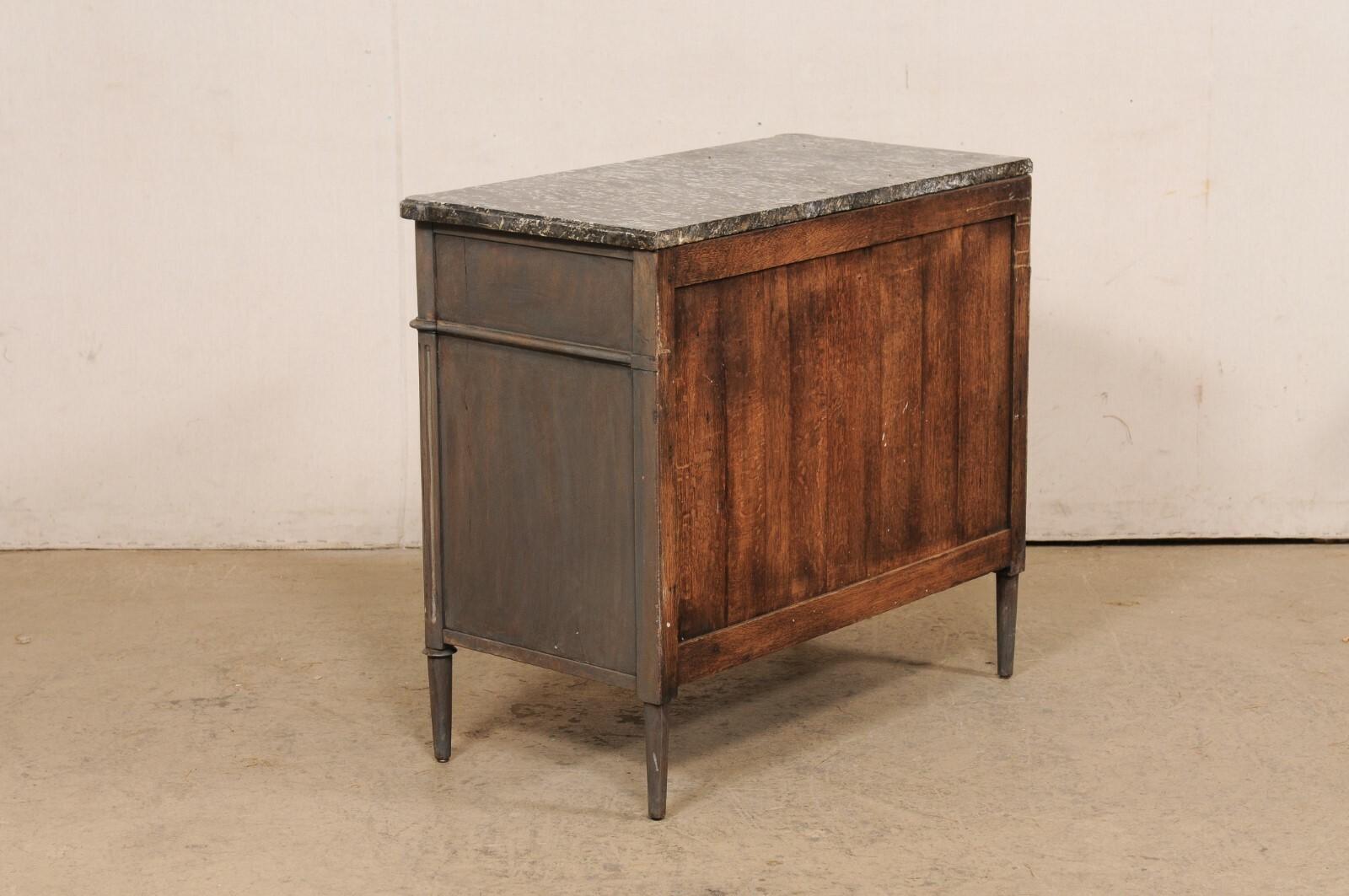 French Neoclassic Painted Commode w/Original Marble Top, 19th C 4