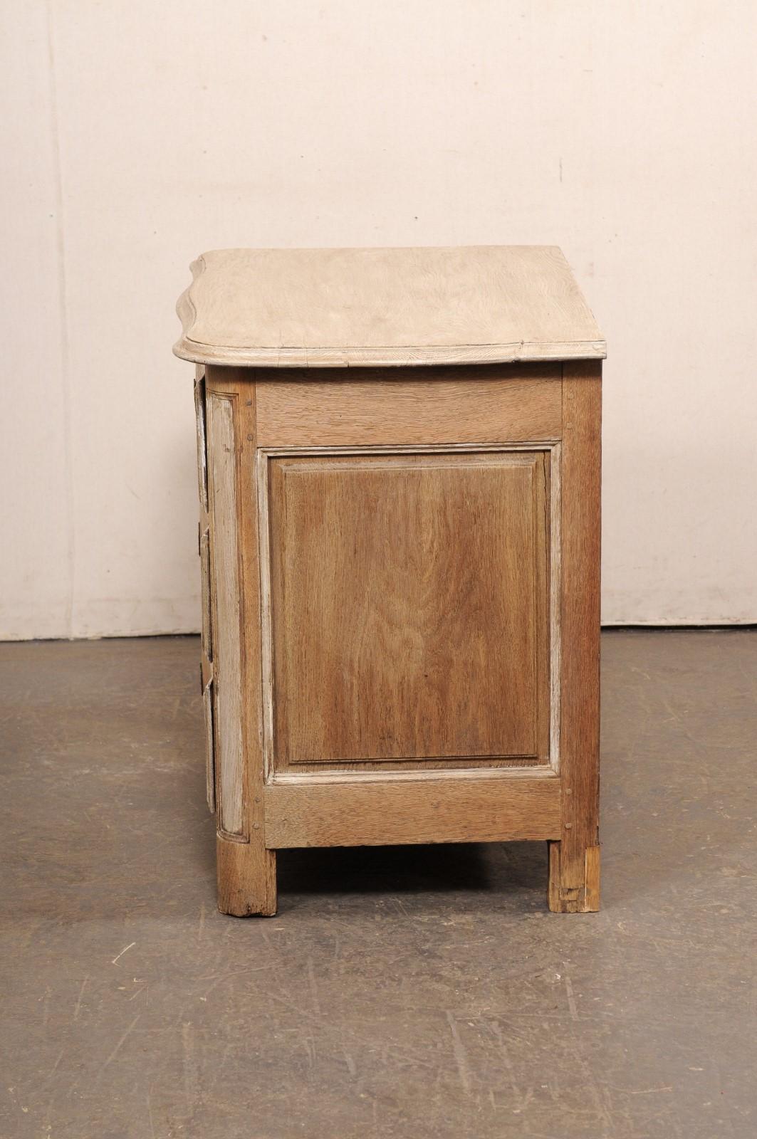 French Neoclassic Period Carved-Wood Chest w/Custom Bleached Finish 5