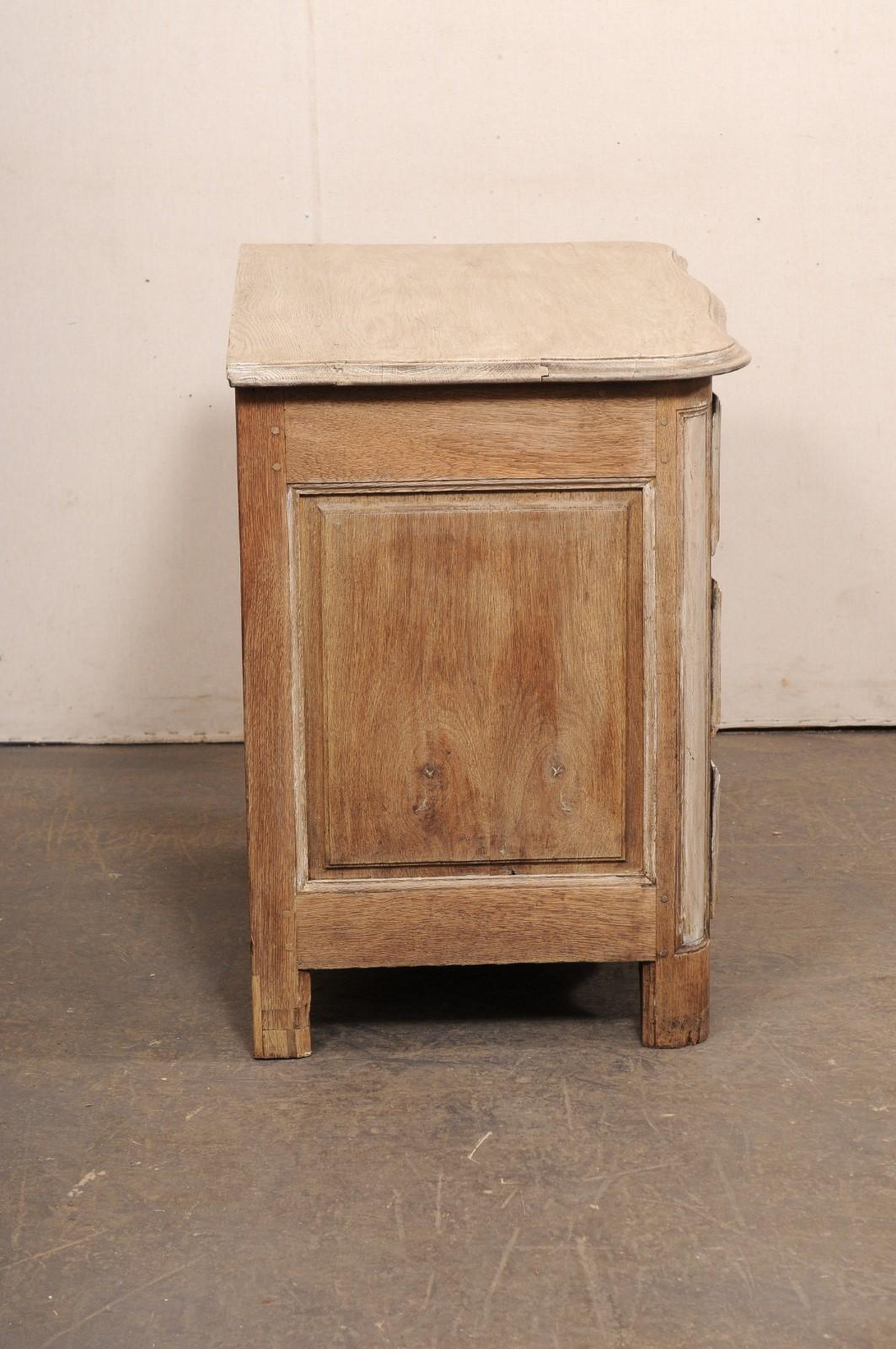 French Neoclassic Period Carved-Wood Chest w/Custom Bleached Finish 1