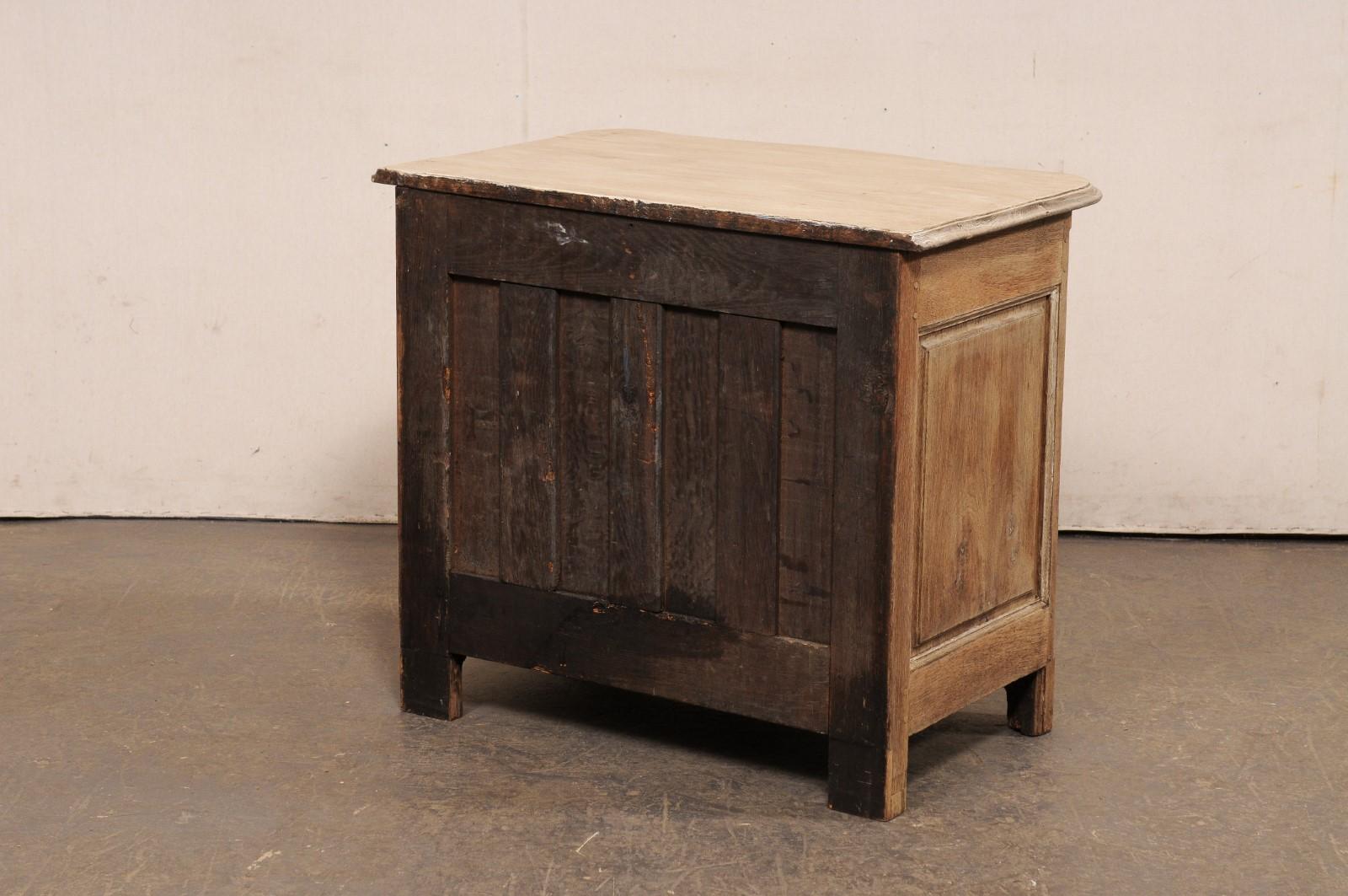 French Neoclassic Period Carved-Wood Chest w/Custom Bleached Finish 2