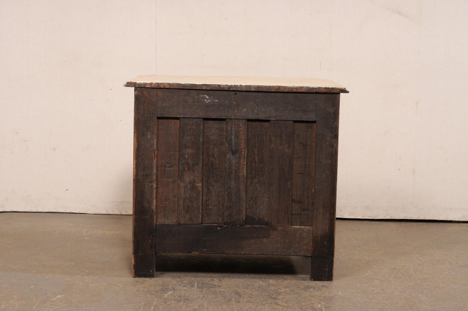 French Neoclassic Period Carved-Wood Chest w/Custom Bleached Finish 3