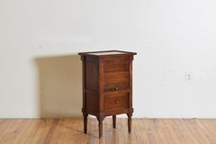 French Neoclassic Walnut Commode, Tambour Door, 2nd Quarter 19th Century