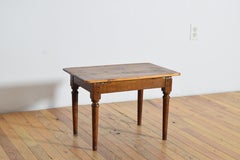 French Neoclassic Walnut & Pine Diminuitive Side / Cocktail Table, ca. 1830-1840