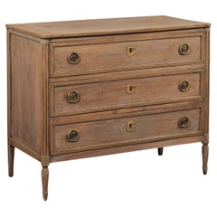 French Neoclassical 3-Drawer Commode, 19th Century