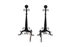 French Neoclassical Andirons