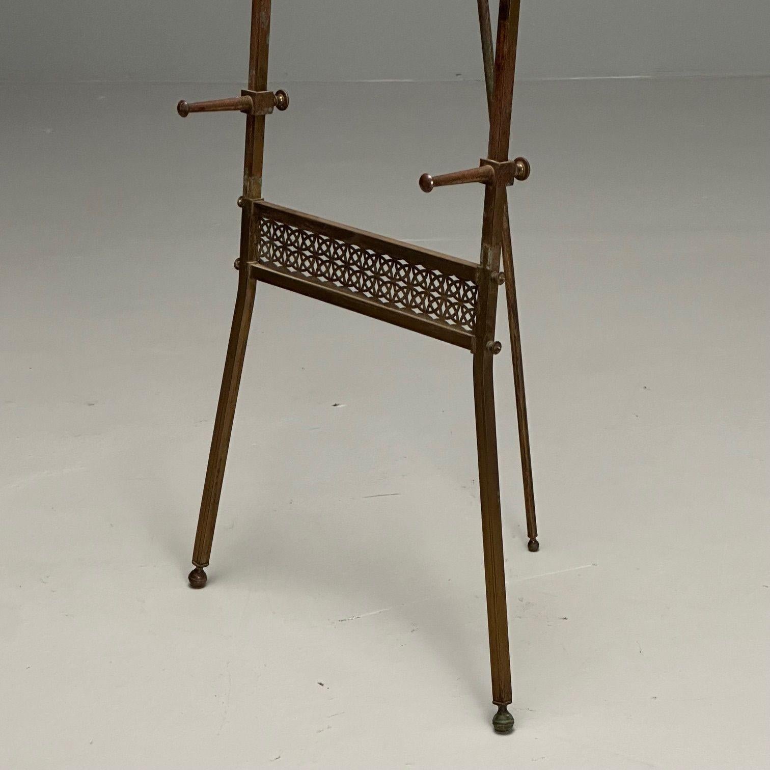 French Neoclassical, Antique Standing Easel, Bronze, France, 1940s For Sale 6