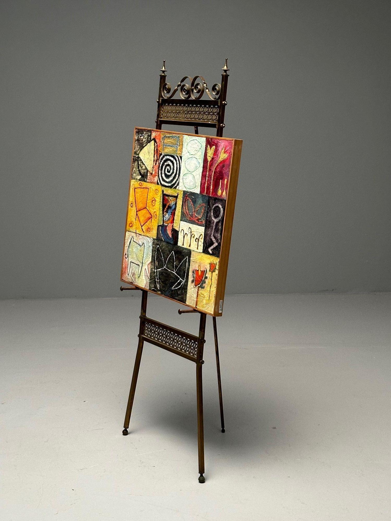 French Neoclassical, Antique Standing Easel, Bronze, France, 1940s

A highly patinated standing easel in the French neoclassical tase. Likely designed and produced in Franca circa 1940s.

H61