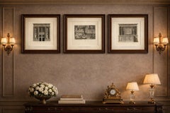 French Neoclassical Architecture Engravings Set, Château d’Écouen, 1803