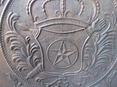 French Neoclassical 'Arms of France' Fireback, 18th Century