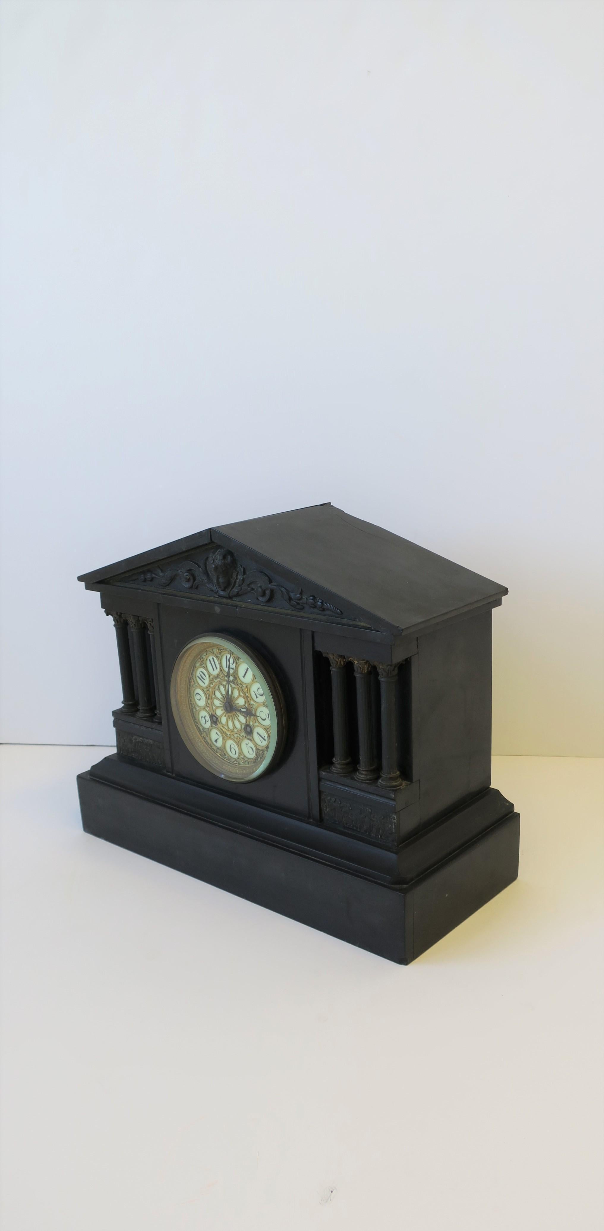 slate mantel clock