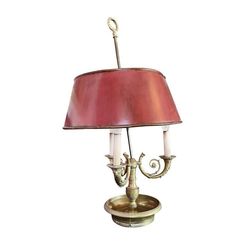 French Neoclassical Bouilotte Lamp In Good Condition For Sale In New York, NY