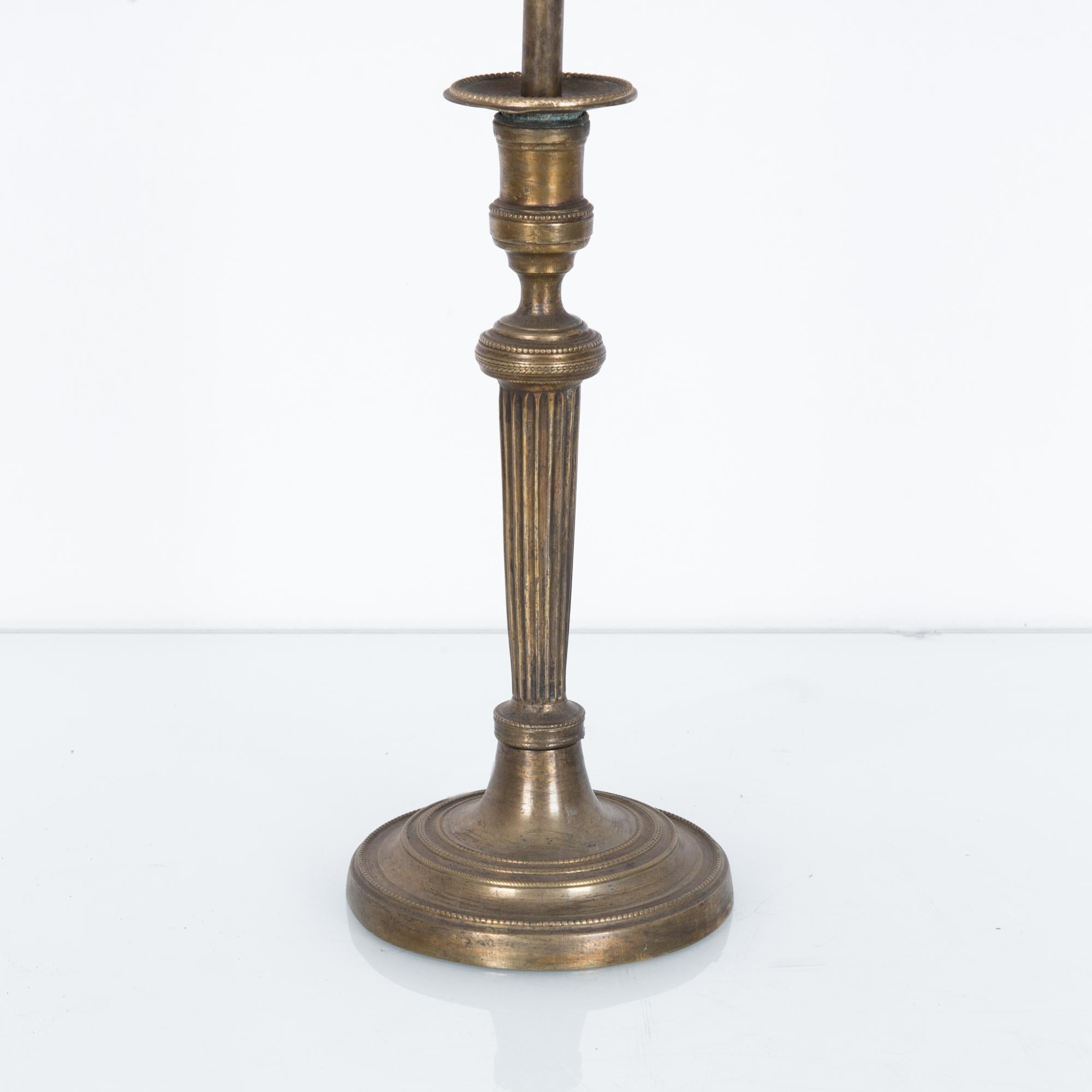 19th Century French Neoclassical Brass Table Lamp