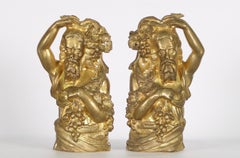 French Neoclassical Bronze Ormolu Finials