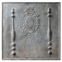 French Neoclassical Coat of Arms Fireback, 18th-19th Century