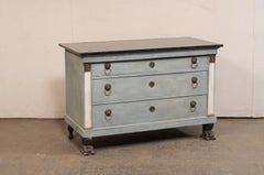 French Neoclassical Commode w/Lion's Head Pulls and Raised on Paw Feet