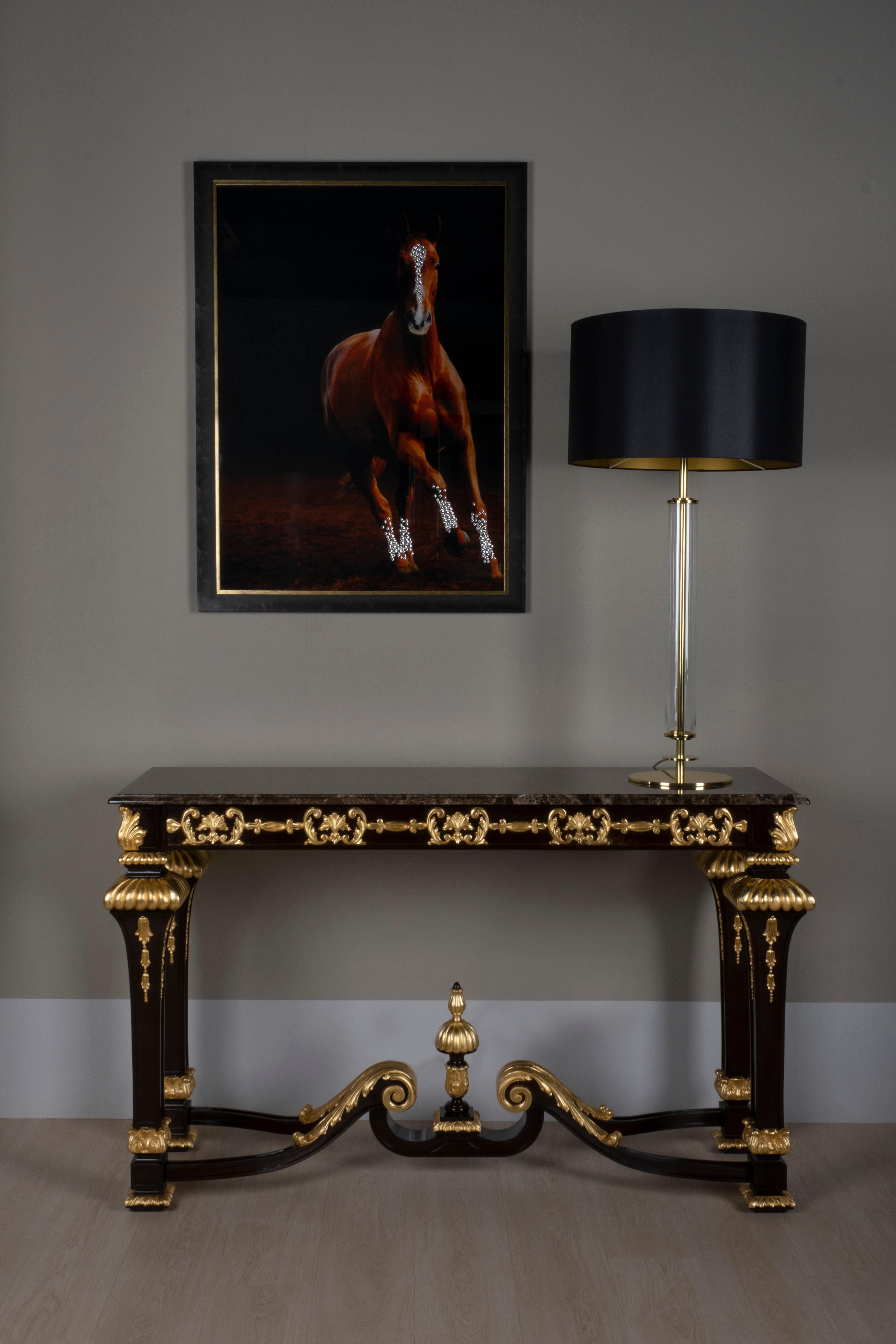 Console Exilis Neoclassical collection, handcrafted in Portugal - Europe by GF Modern.

A French Neoclassical Style console table, Hand Carved in Linden Wood.

An exclusive and sumptuous console table that catches the eye of anyone who enters the